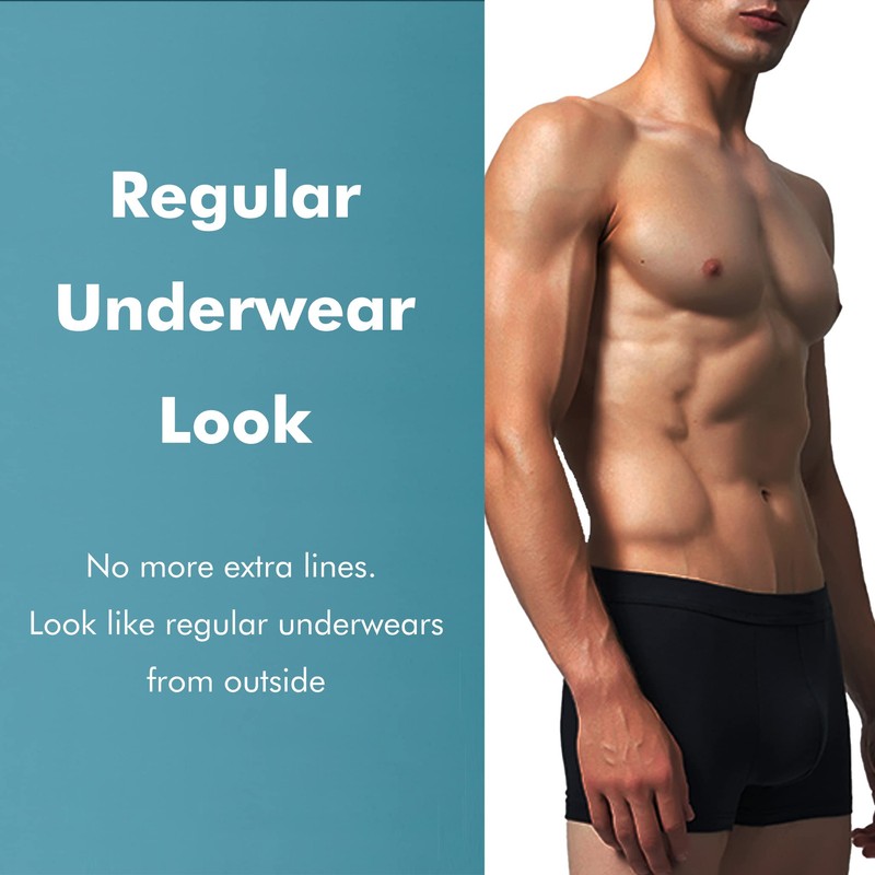 AIRCUTE Men Urinary Incontinence Underwear Washable Absorbency Soft Bladder Leak