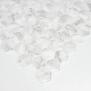 In Home InHome NH2359 Hexagon Marble Peel Stick Backsplash Tiles,