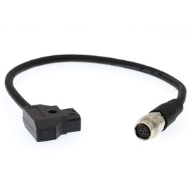 DRRI D-Tap to 12 pin Hirose Female Power Cable for B4 2/3" Lens AF100 GH4
