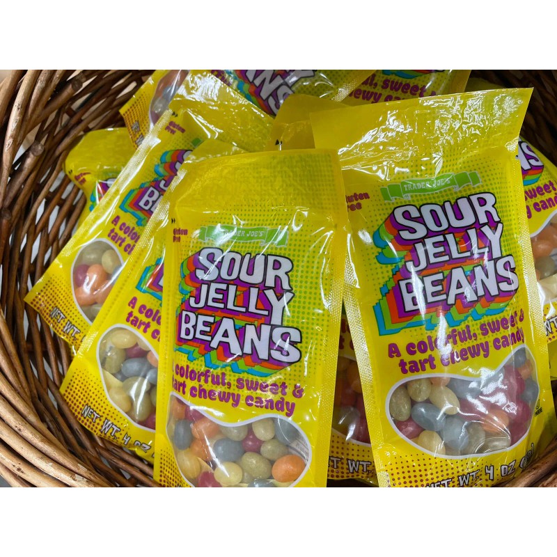 Trader Joe's 2 Pack! Trader Joe’s Sour Jelly Beans Colorful