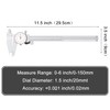HDLNKAK Dial Caliper 0-6"/150mm Dual Reading Scale, Inch/Metric SAE Standard,