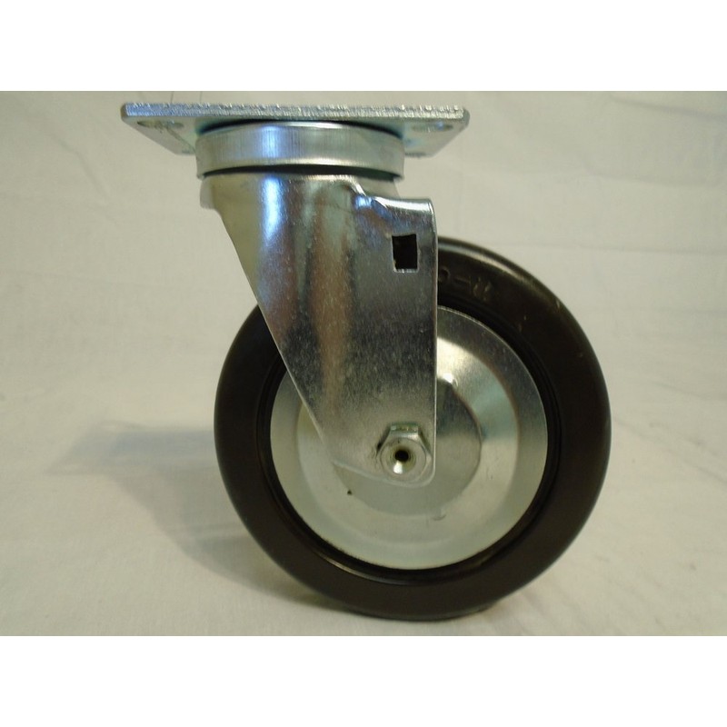 5" X 1-1/4" Swivel Casters with Hard Rubber Wheel (4)