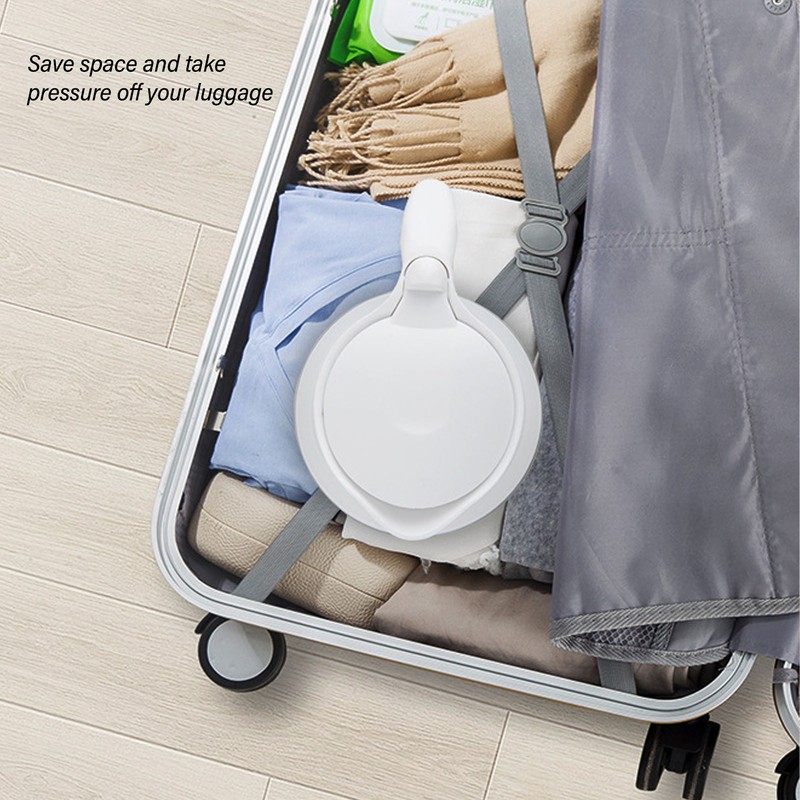 0.6L Folding Electric Kettle 600W Collapsible Water Boiler Portable Silicone