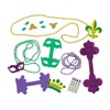 Mardi Gras Beaded Necklace Craft Kit - Makes 6