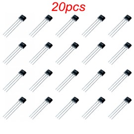 JZK 20pcs Switch Type 3 Pin A3144 Bipolar Locking Hall Effect Sensor A3144E 3144 Locking Bipolar Sensors for Electronic Toys and Small Appliances