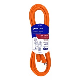 Volteck Extensión Uso Rudo 4 Mt Cal. 16 Volteck 48043