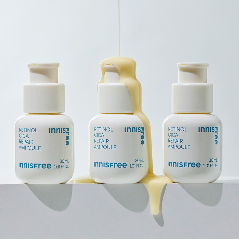 innisfree 화제의 입소문템! 레티놀+시카 앰플로 깐달걀 피부결 완성!