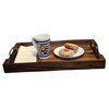 Rustic Tray with Modern Black Handles