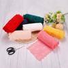 MECCANIXITY 6 Inch Wide 5 Yard Lace Ribbon Floral Pattern
