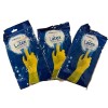 ambitex Yellow Latex Flocklined GLOVES 3 PAIRS-XL