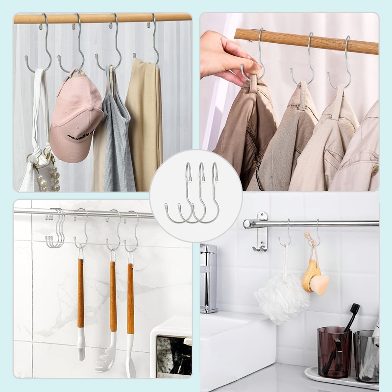 Myfolrena Handbag Hangers Bag Hooks Closet 12 Pack Handbag Hanger