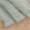 HOMEIDEAS Sage Green Sheer Kitchen Curtains 30 X 24 Inch