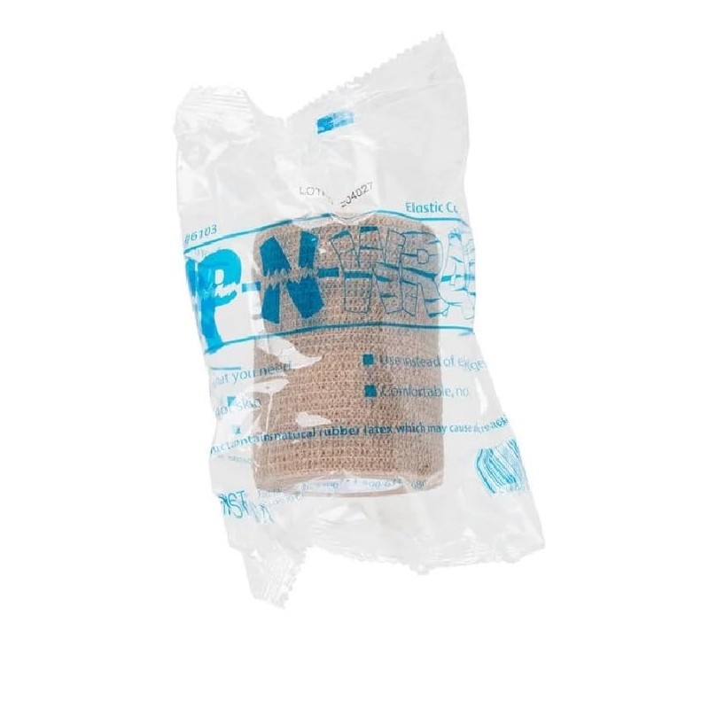 Medi-First 6103 Rip-N-Wrap Elastic Cohesive Wrap, 3" x 5 Yds.,