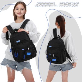 EVEOUT Backpack for Teen Girls Aesthetic Lightweight Children's Rucksack Large Capacity Elementary High School Bag Bookbags