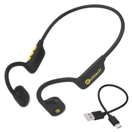 GETTTECH Auriculares Deportivos Inalámbricos, Sonido Envolvente 360°, Resistentes al Sudor, 12 Horas de Autonomía CONDUCCION AEREA Bluetooth 5.3 GUE-MSSBT-01-YW