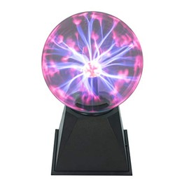Plasma Ball Red 15 cm – Twitching, Red Flash Show – Automatic Operation or Music Control