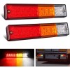Nilight 2PCS Trailer Tail Light Bar 20LED Brake Running Turn