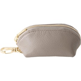 Slip-on OSL Round Key Pouch Mini OSL-3203 Simple Men's Women's, beige, (greige)