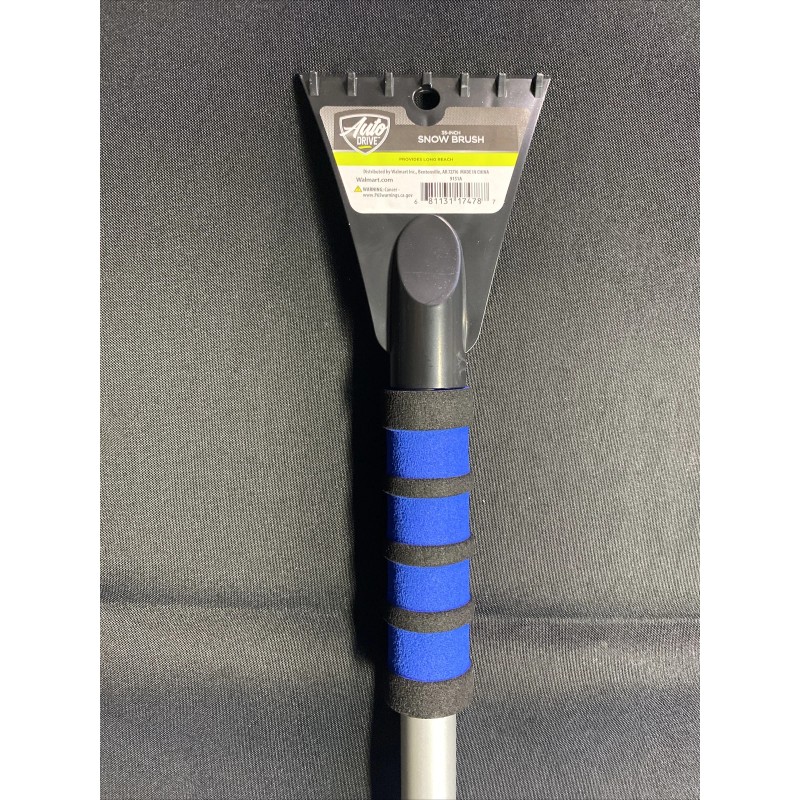 Auto Drive 35 Inch Long Reach Blue Snow Brush With