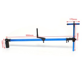 CRYBY High Precision Aluminum Alloy Two-Dimensional Measuring Gauge Ruler, Auto Body Measuring Tape Car Body Shop Frame Machine, Universal Automobile Body Frame Repair Measurement Maintenance Tool