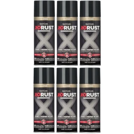 X-O Rust XOP44-AER Charleston Green Anti-Rust Enamel Spray Paint- Pack of 6
