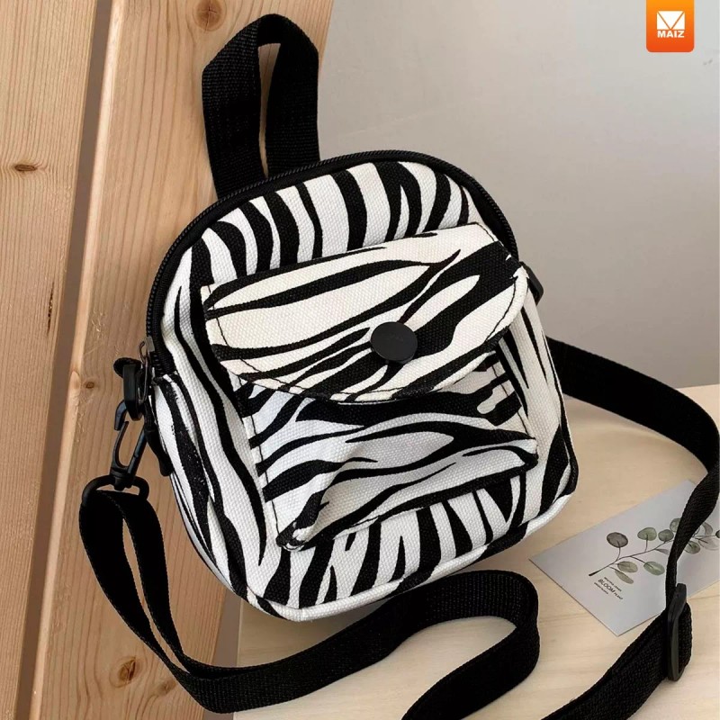 Maíz Bolsa Hombro Cruzada Bandolera Crossbody Casual Mujer Zebra