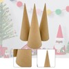 Fancyes 3 Pcs Paper Mache Cones Open Bottom, 25cm Thick