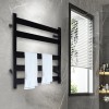 5-Tier 200w Heated Towel Rack Wall-mounted Bathroom Heating Rail Stainless Stee