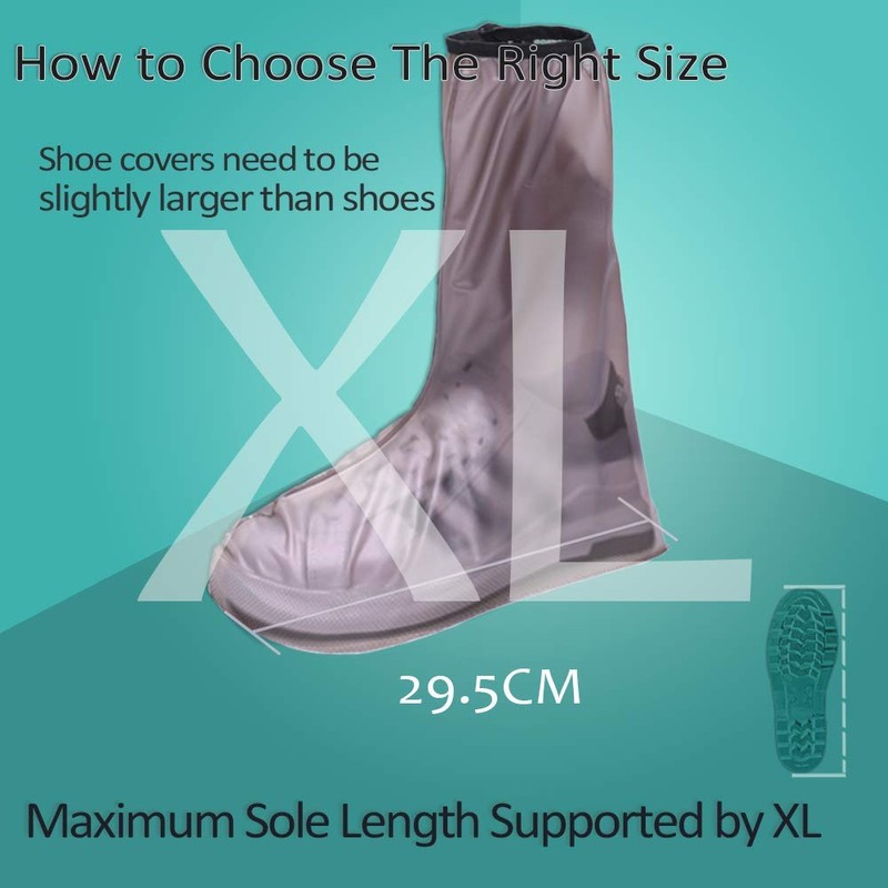 AFULILI - Fundas protectoras para zapatos de nieve y lluvia,