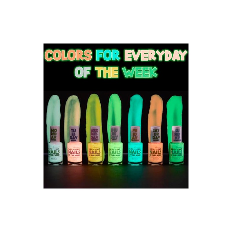 Expressions- Kit de 7 piezas de uñas de la semana
