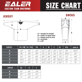 EALER HS80 Series - Calcetines de hockey sobre hielo de color sólido para hombres y niños, adultos mayores y jóvenes, Xw089#azul marino, 24-26