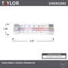 Taylor Large Tube Analog Refrigerator and Freezer Kitchen Thermometer with