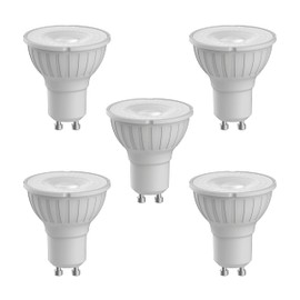 Megaman GU10 Reflector Dimmable LED Lamp, 5.5 Watt, 2800K Colour Temperature, Warm White 5 Packs
