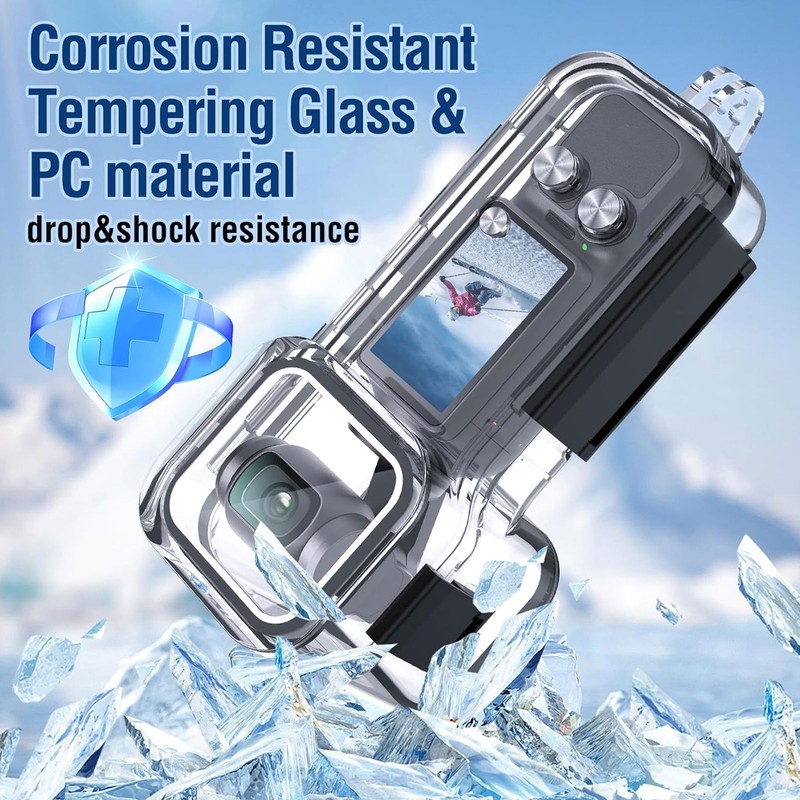 Waterproof Housing Case for Osmo Pocket 3 Touchscreen Protective 45m