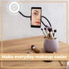 Retoo LED Ringlicht mit Stativ Selfie-Licht, Selfie Lampe Schwanenhals Klemmlampe