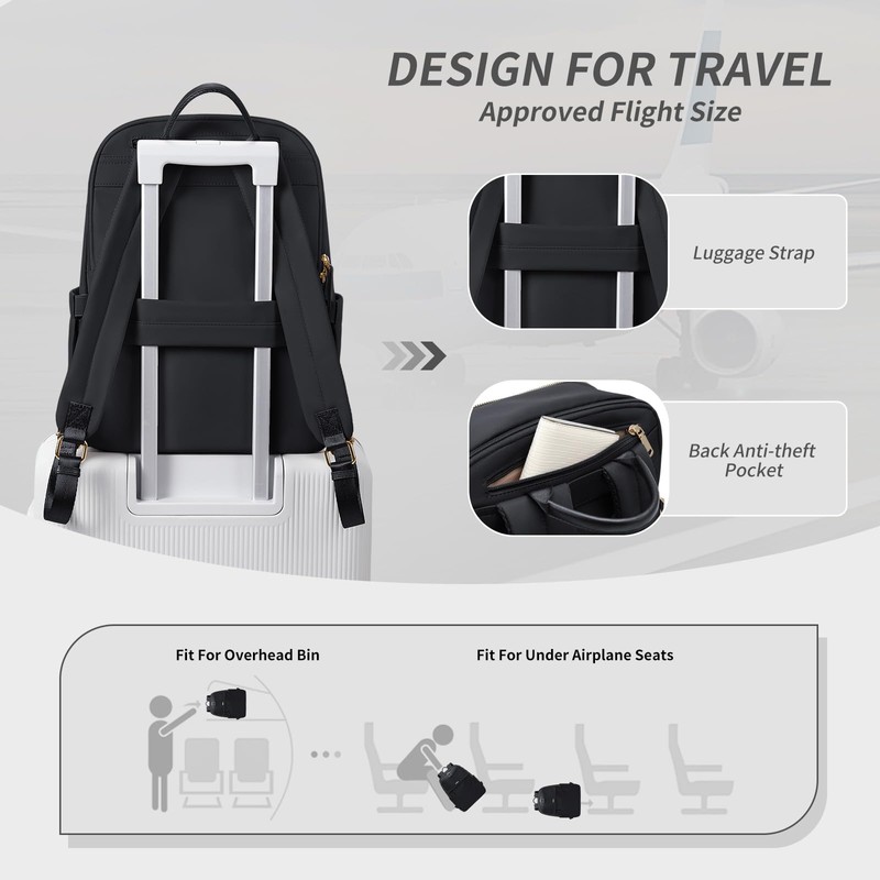 GOLF SUPAGS Women's Backpack Casual Daypack for Work Travel College