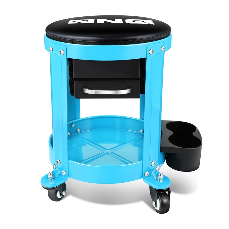 DNA MOTORING Round Mechanics Roller Seat Creeper Stool with Padded