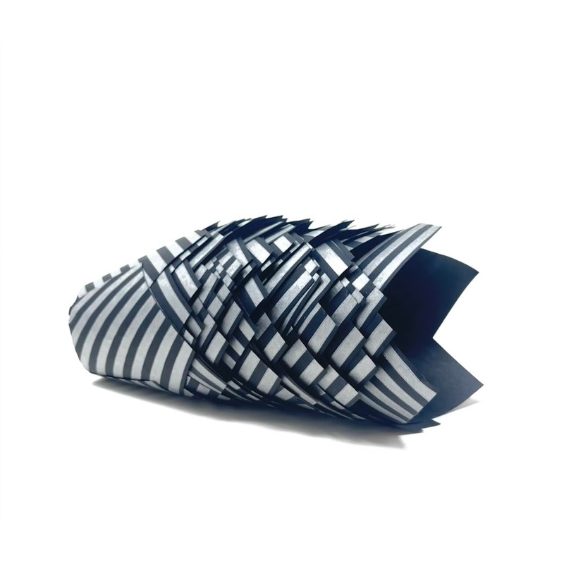 Bakery Direct Black with Silver Stripe Muffin Tulip Wraps Cupcake