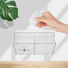 TOVINANNA Wall-mounted Cotton Pad Organizer Multifunctional Storage Box for Cotton