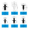 Bumper Clips, Trim Clips, Plastic Rivets, Universal Automotive Rivet Clips,
