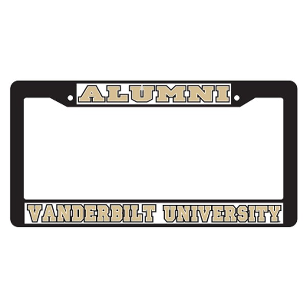 Craftique Vanderbilt Plate_Frame (BLK Plate Frame Vandy Alumni (25520))