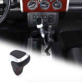 CHEAYAR Gear Shift Knob Compatible with Toyota 4Runner TRD Pro 2010-2023, Tundra TRD Pro 2007-2021,Car Auto Automatic Gear Stick Shift Knob Head Lever Replace PTR5734141-02 PTR5734141 (Silver)