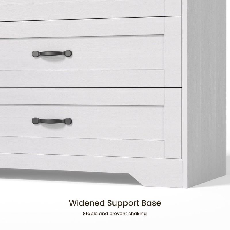 Gizoon 5 Drawers Dresser, 31.5" W Dresser for Bedroom, Chest