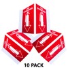 (10 Pack) 5" x 6" Plastic Fire Extinguisher Safety Projection
