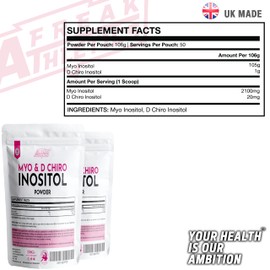 Myo & D Chiro Inositol Powder 106g - Supports Women with PCOS - Promotes Hormonal Balance & Normal Ovarian Function