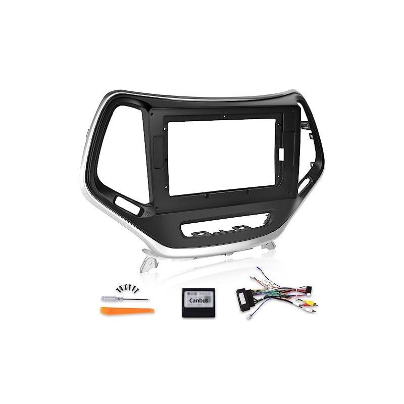 for Jeep Cherokee 2013-2018, in Dash Installation Install Frame Mount