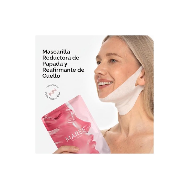 MAREE Mascarilla Lifting V Line con ADN de Salmón PDRN