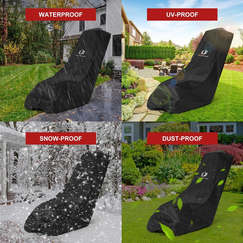 TitanCovers Lawn Mower Cover with PA Coating & Double Drawstring