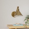 TRLIFE Wall Sconce Plug in, Dimmable Wall Sconce Brushed Brass