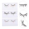 Mikinona Fashionable 3 Sets False Lashes Sequins Natural Curl Enhance